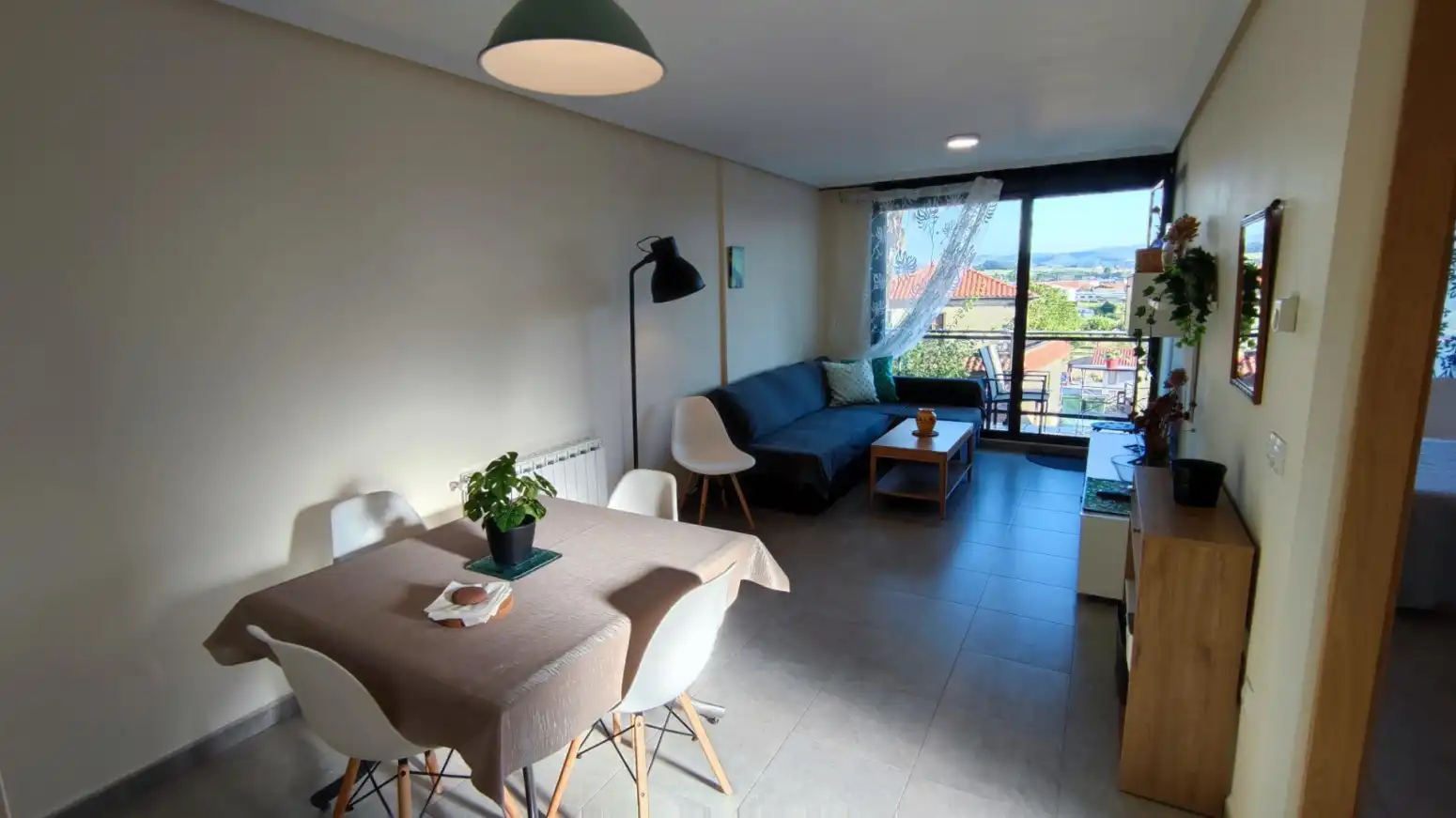Living room of Flat for rent in Miengo  with Heating, Parquet flooring and Terrace