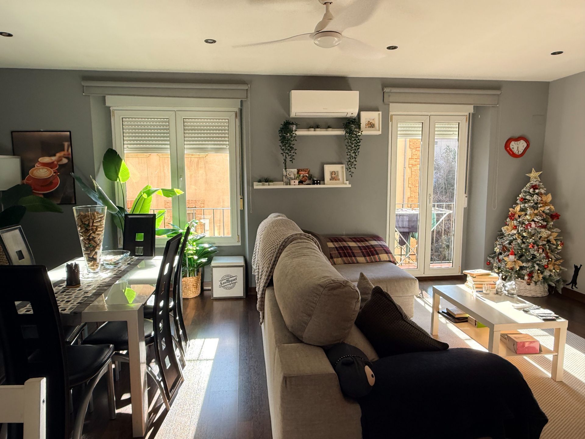 Living room of Flat for sale in Alcoy / Alcoi  with Air Conditioner, Storage room and Furnished