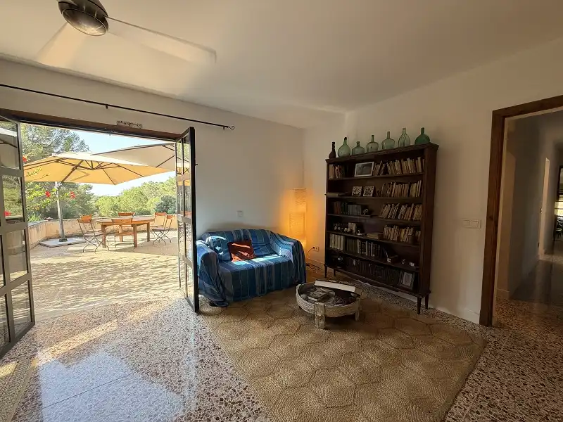 Sala d'estar de Casa o xalet en venda en Llucmajor amb Jardí privat, Terrassa i Traster