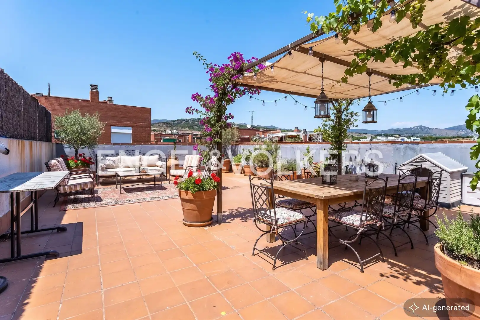 Terraza de Dúplex en venta en Montgat con Aire acondicionado, Calefacción y Jardín privado