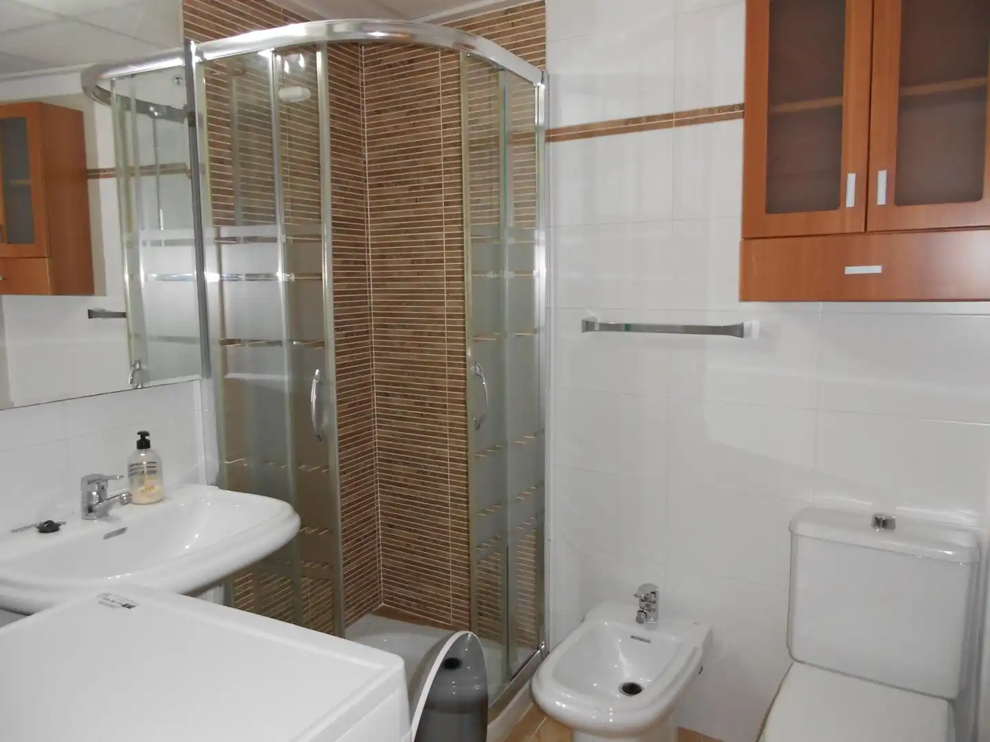 Bany de Apartament de lloguer en Murcia amb Aire condicionat, Terrassa i Moblat