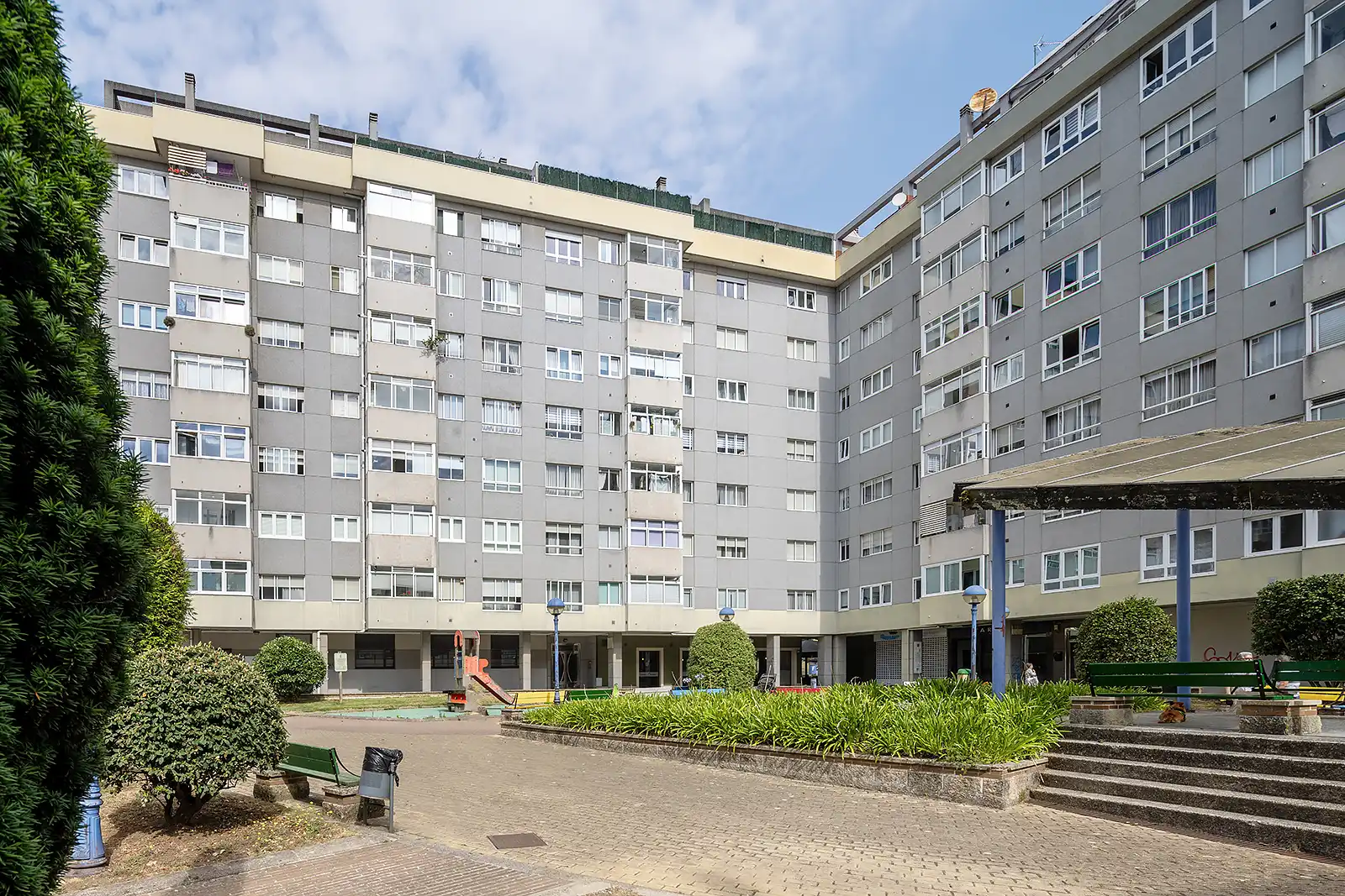 Exterior view of Flat for sale in Culleredo  with Heating, Private garden and Parquet flooring
