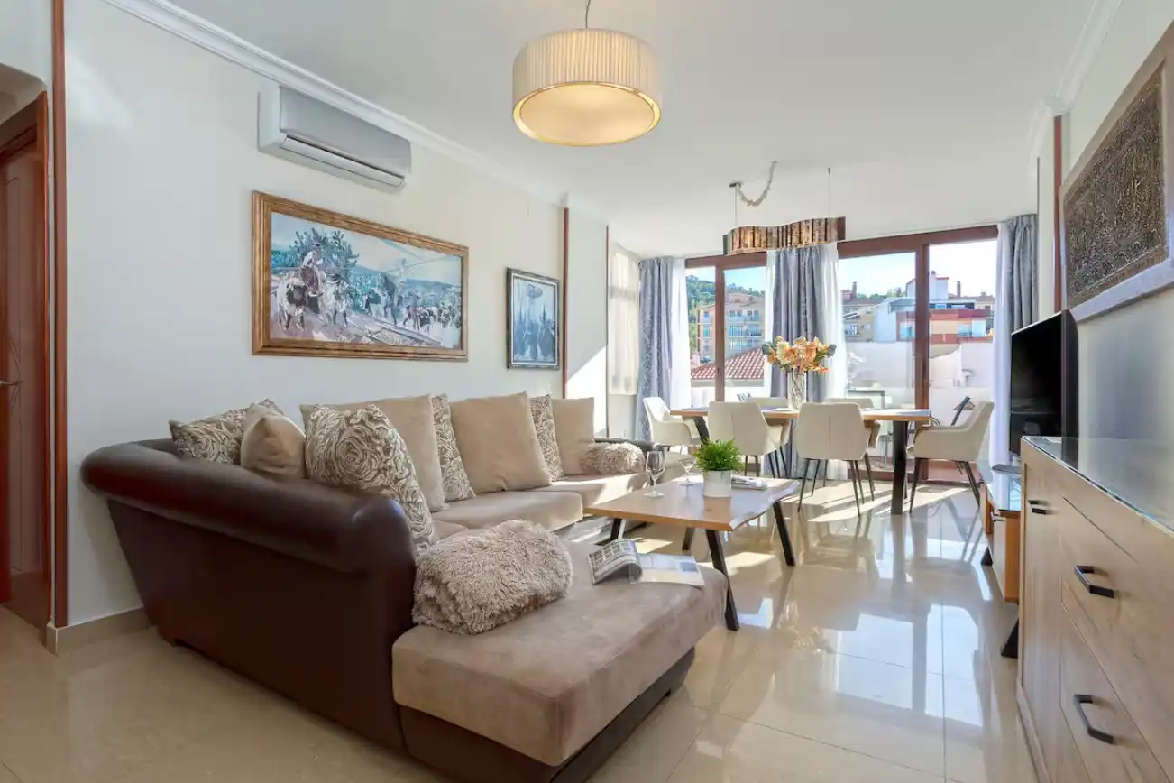 Wohnzimmer von Wohnungen zur Miete in Málaga mit Klimaanlage, Heizung und Parkett