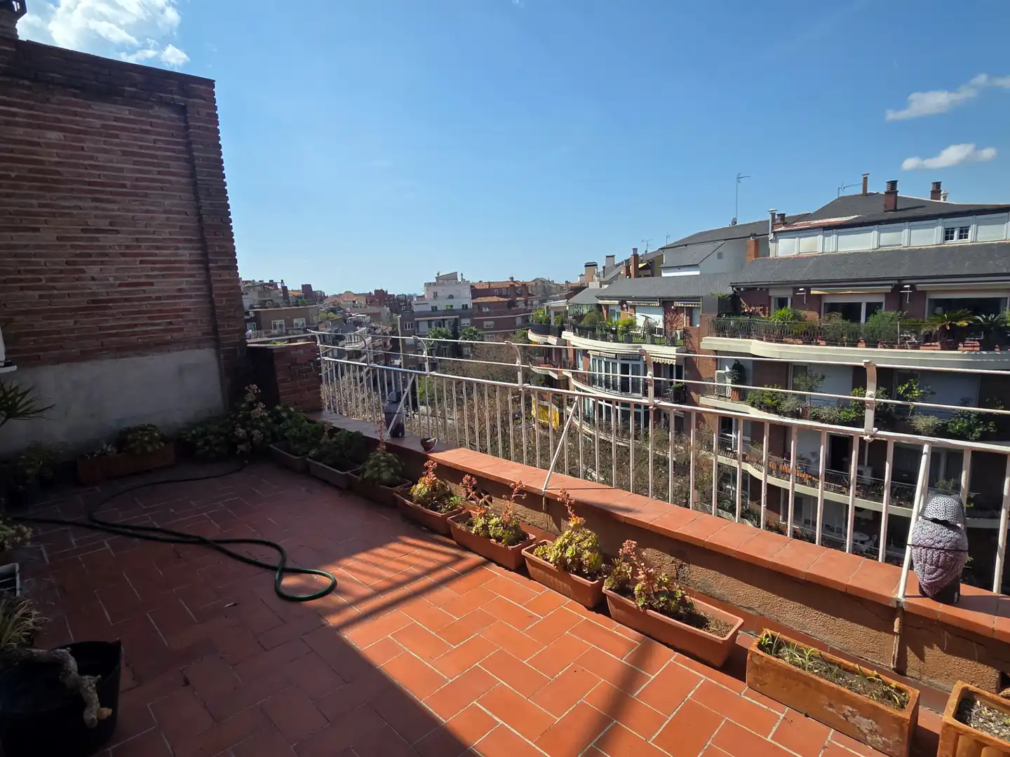 Terrace of Attic for rent in Barcelona  with Air Conditioner, Heating and Parquet flooring