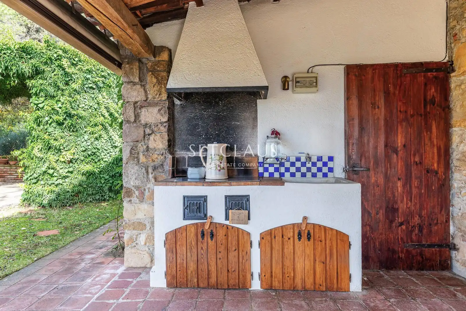 Cuina de Finca rústica en venda en Sant Feliu de Buixalleu amb Aire condicionat, Calefacció i Terrassa