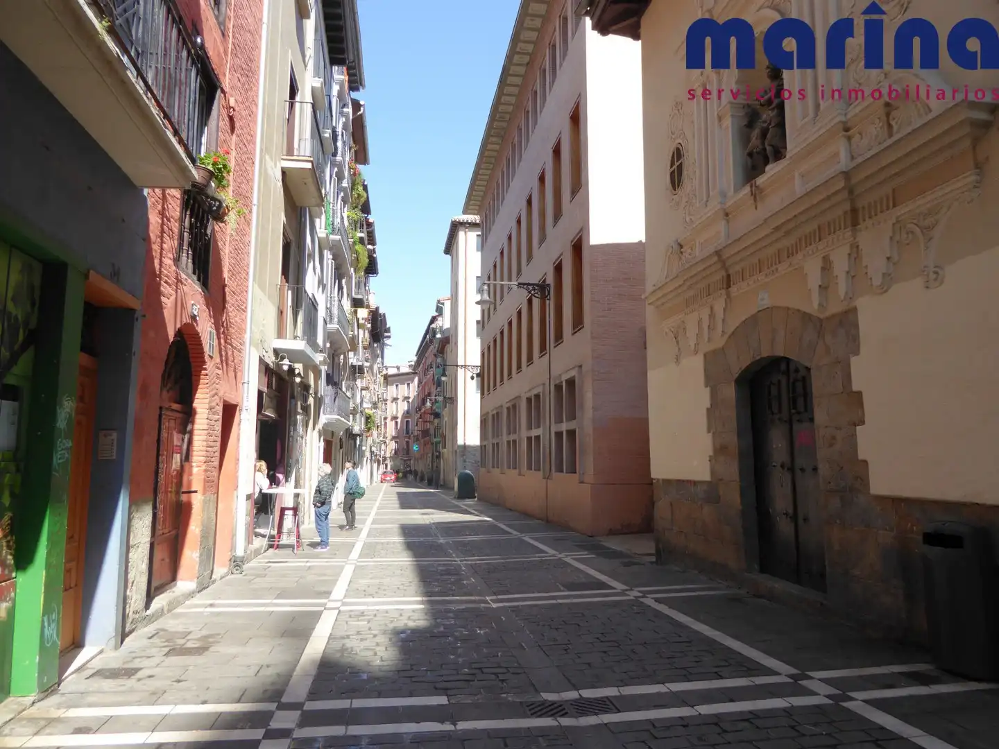 Vista exterior de Pis en venda en  Pamplona / Iruña amb Calefacció, Parquet i Moblat