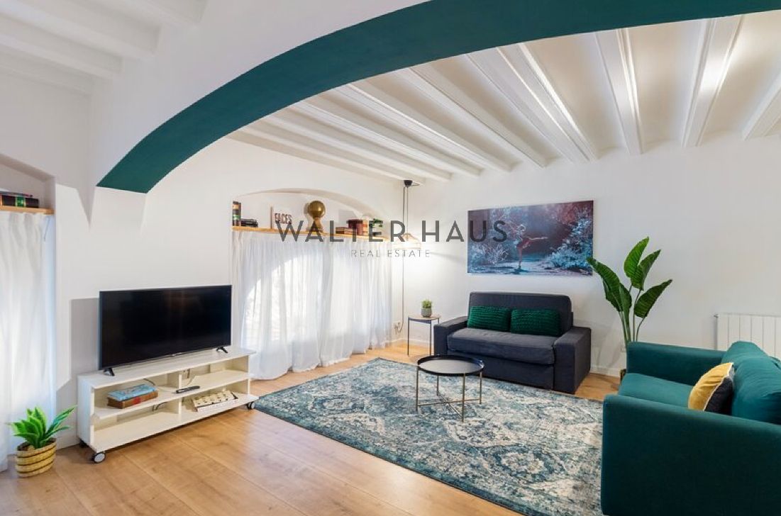 Living room of Flat for sale in  Barcelona Capital  with Air Conditioner, Heating and Terrace