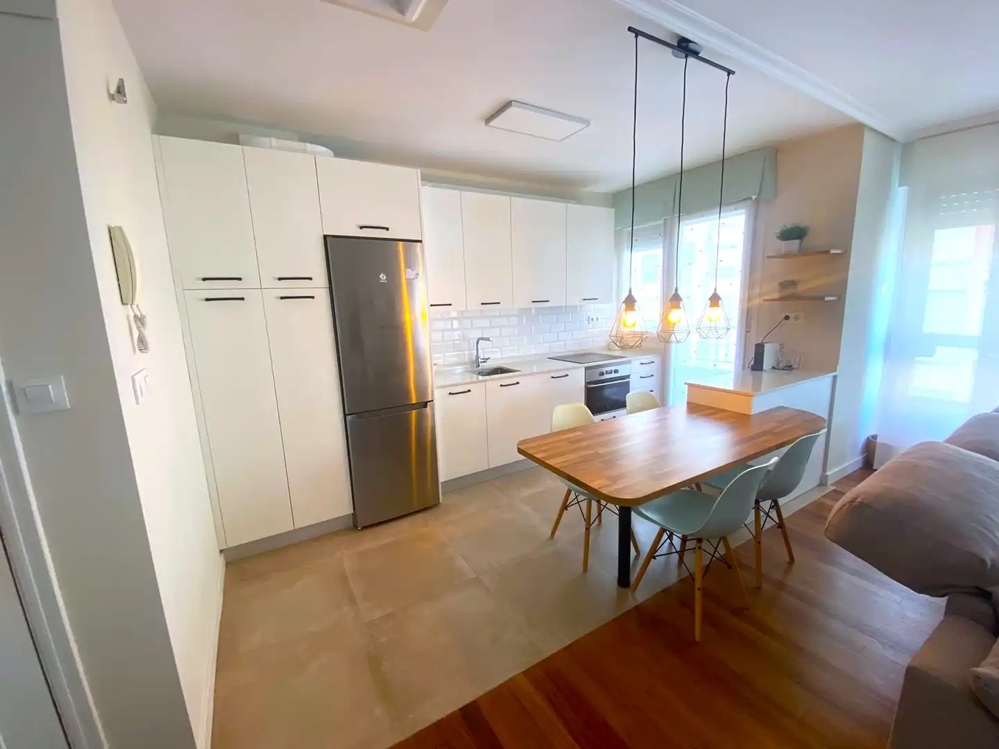 Kitchen of Flat for sale in Castro-Urdiales  with Heating, Private garden and Parquet flooring