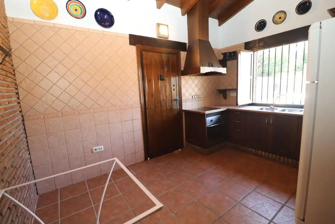 Cocina de Casa o chalet de alquiler en Alhaurín El Grande con Aire acondicionado, Jardín privado y Piscina
