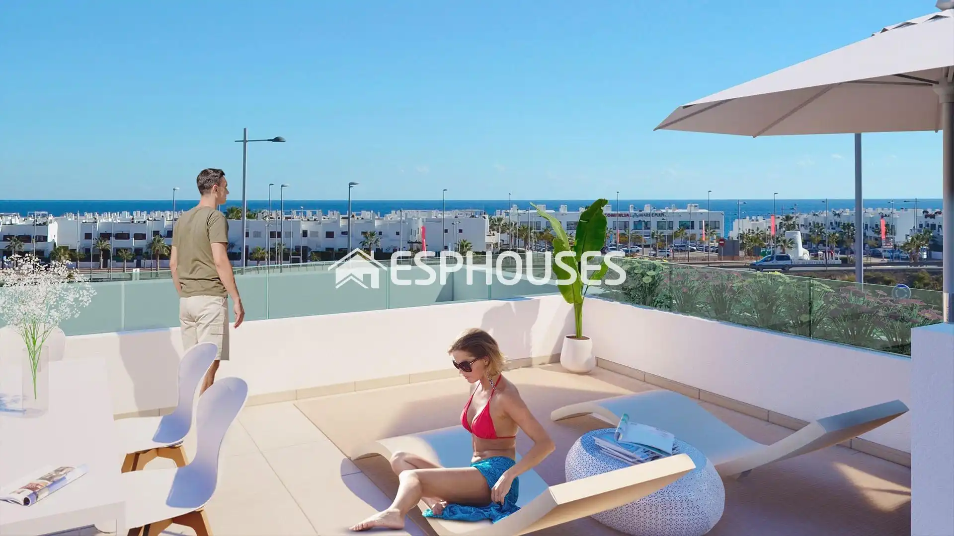 Maison mitoyenne avec terrasse à vendre à San Juan de los Terreros, imagen 8