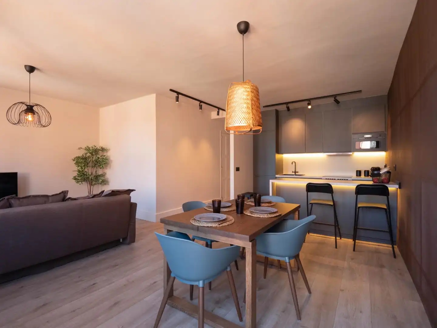 Dining room of Apartments for sale in Pontedeume  with Heating, Parquet flooring and Furnished