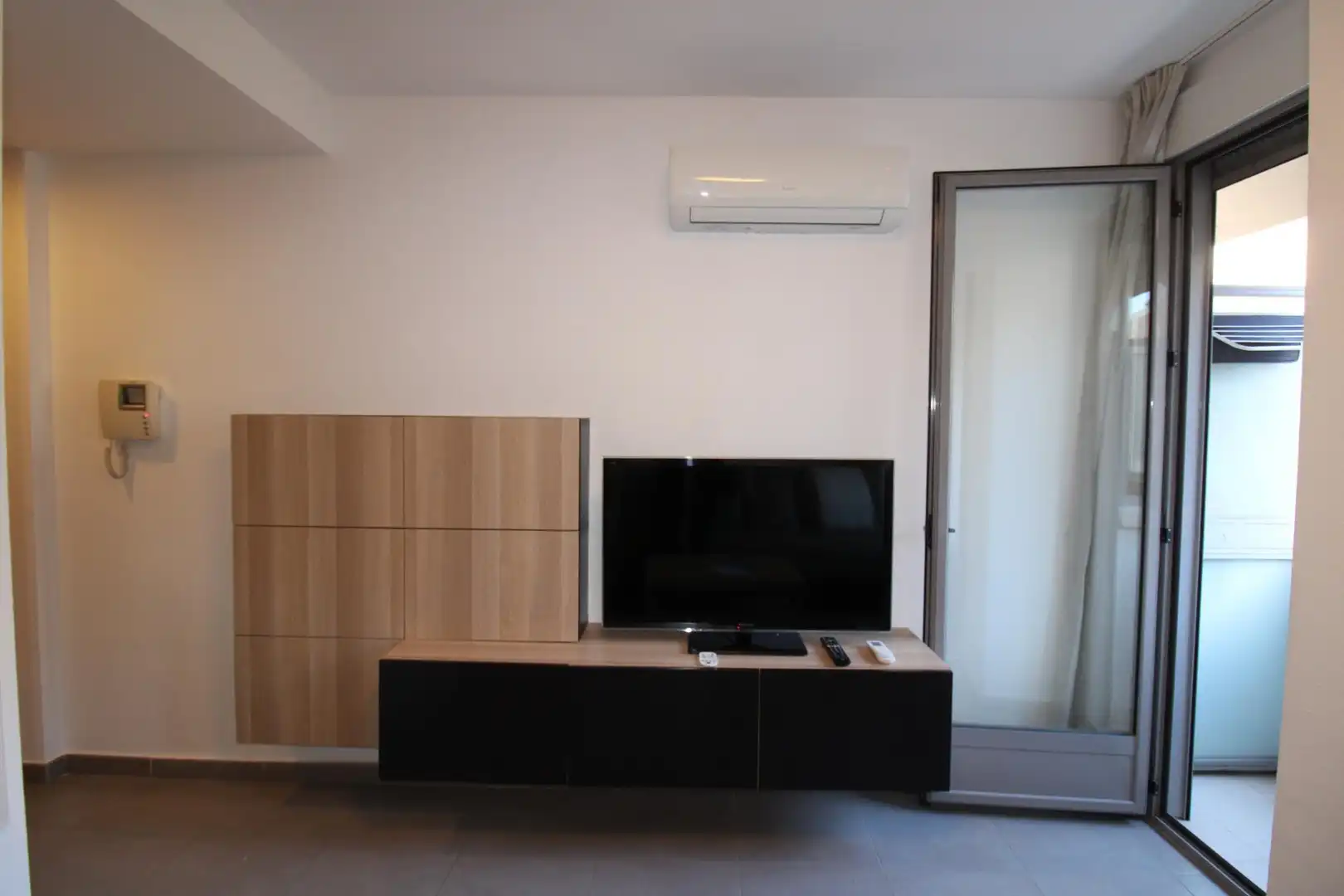 Sala de estar de Estudio de alquiler en Murcia con Calefacción, Terraza y Trastero