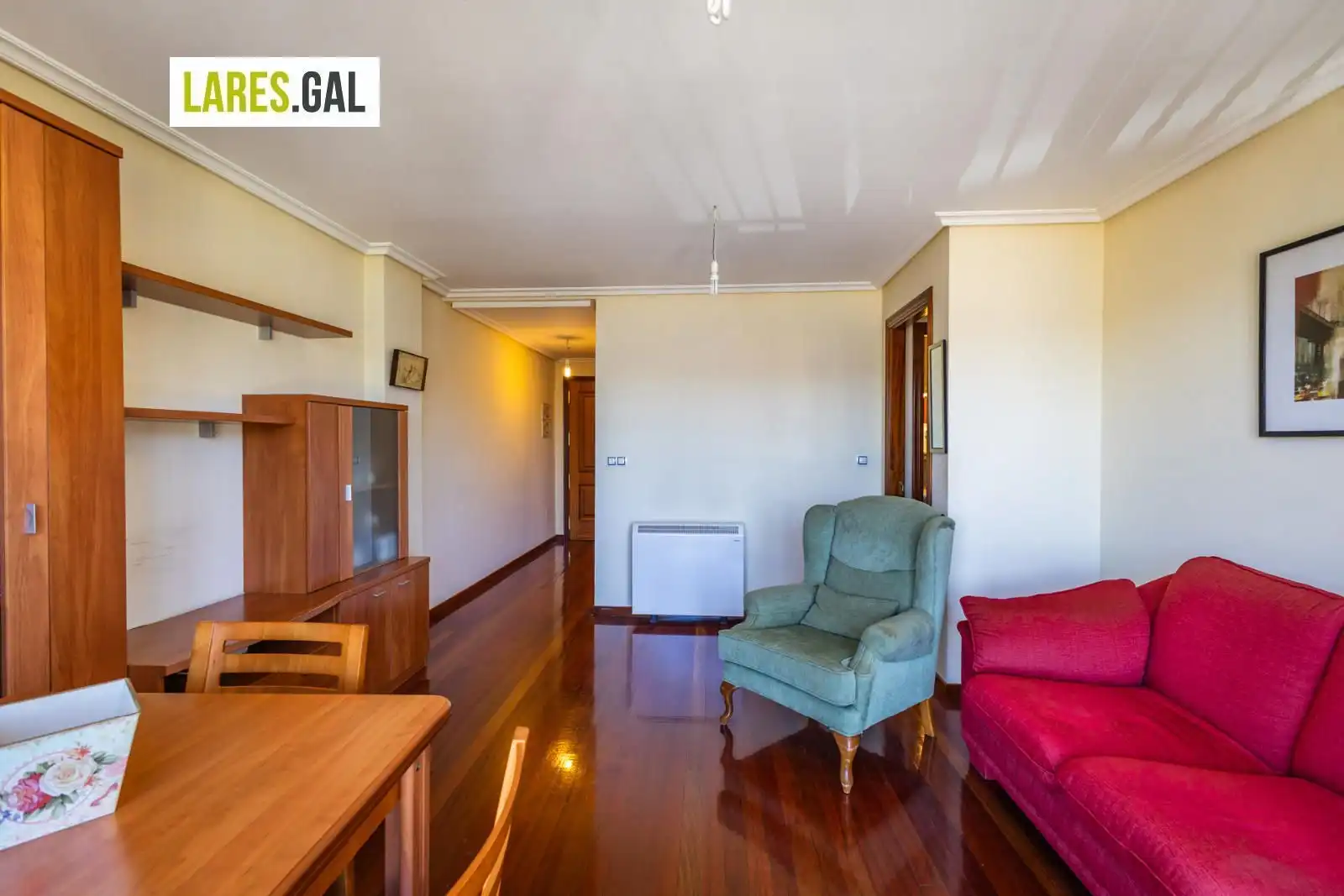 Sala de estar de Apartamento en venta en Moaña con Calefacción, Trastero y Amueblado