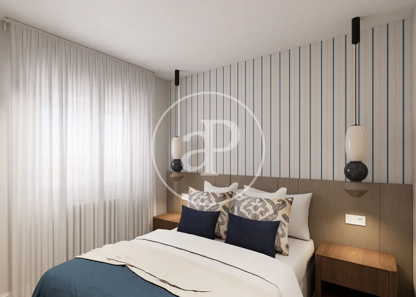 Bedroom of Flat for sale in Madrid  with Air Conditioner, Heating and Terrace