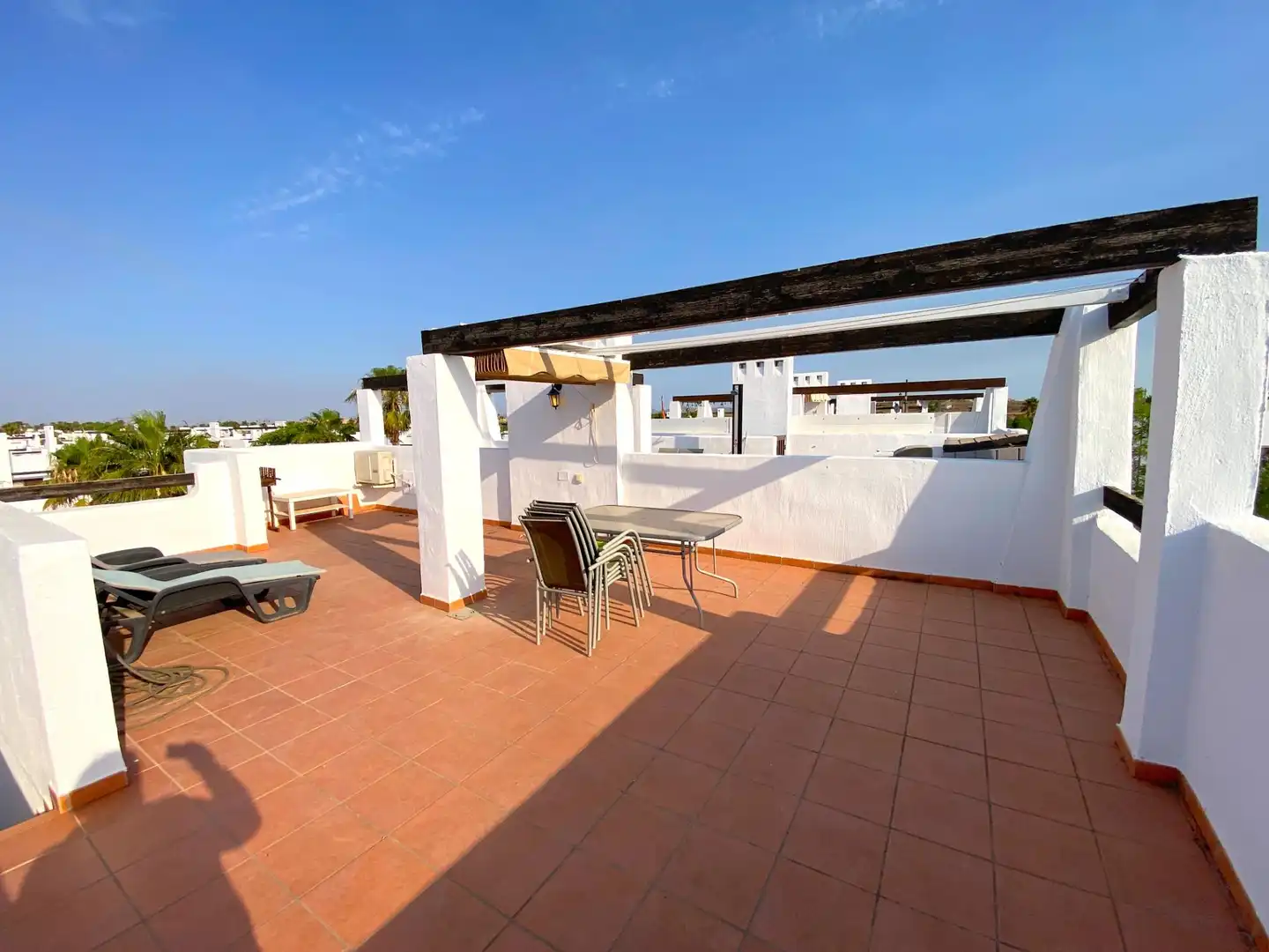 Terraza de Apartamento en venta en Alhama de Murcia con Aire acondicionado, Jardín privado y Amueblado