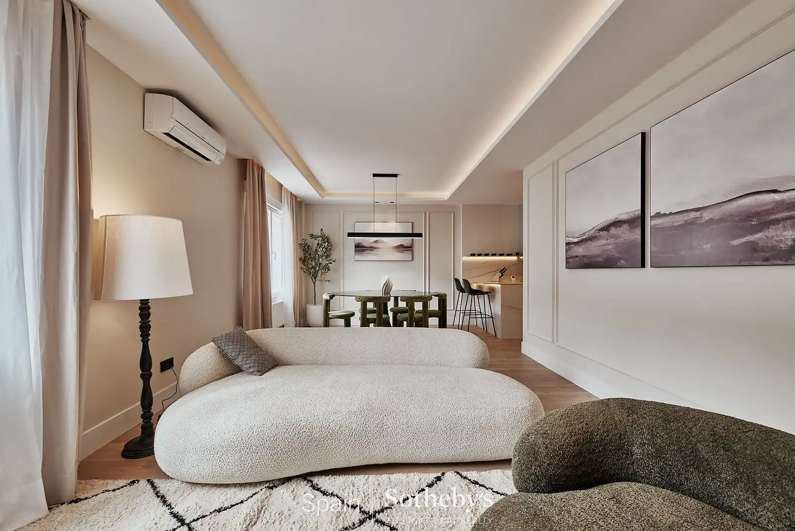 Wohnzimmer von Wohnungen zum Verkauf in Madrid mit Klimaanlage und Heizung