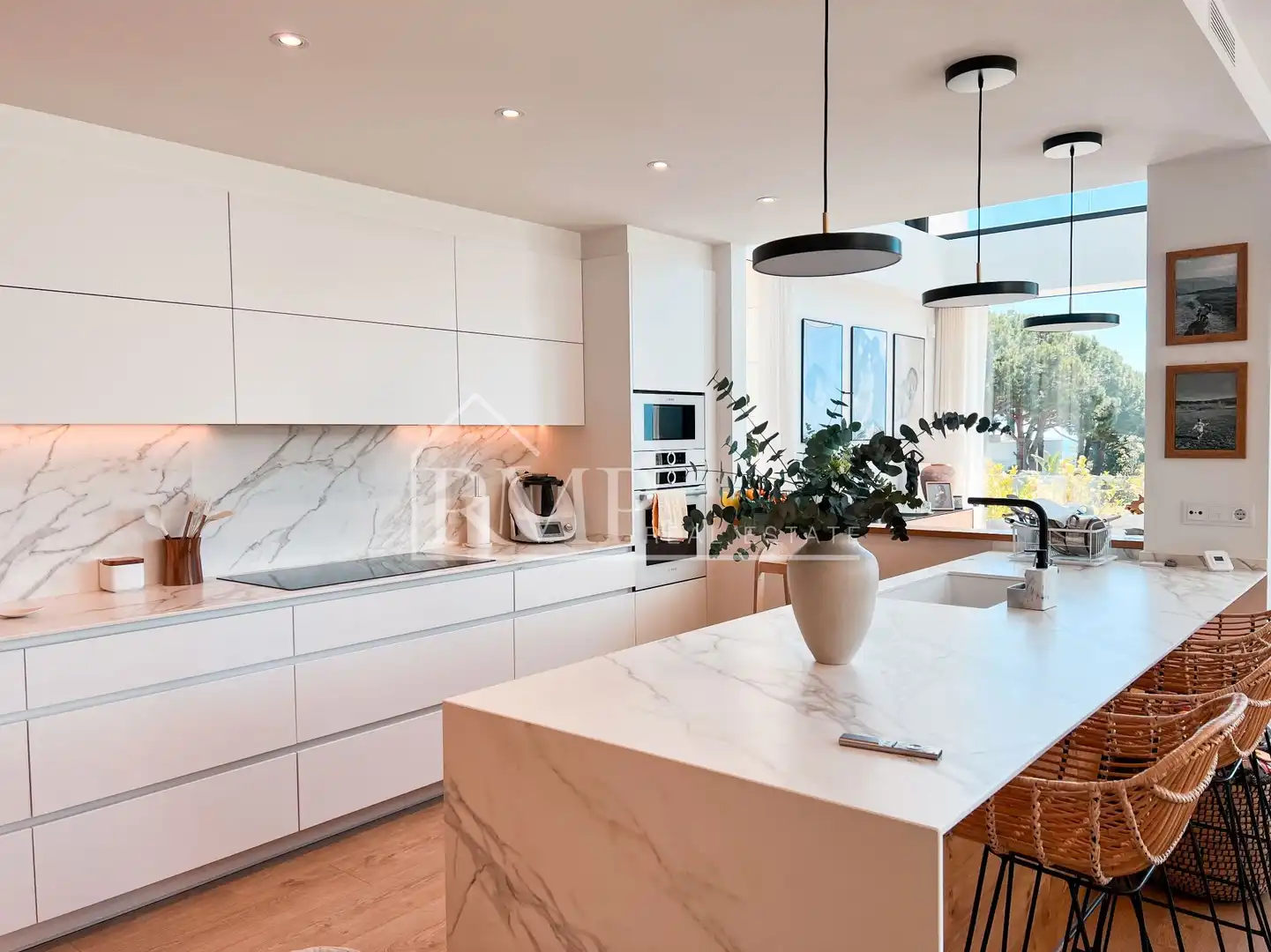 Cocina de Casa o chalet en venta en Sant Andreu de Llavaneres con Aire acondicionado, Calefacción y Jardín privado