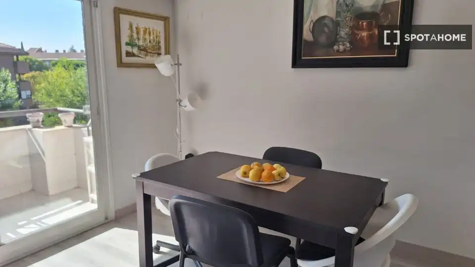 Comedor de Piso para compartir en Madrid con Aire acondicionado, Calefacción y Amueblado