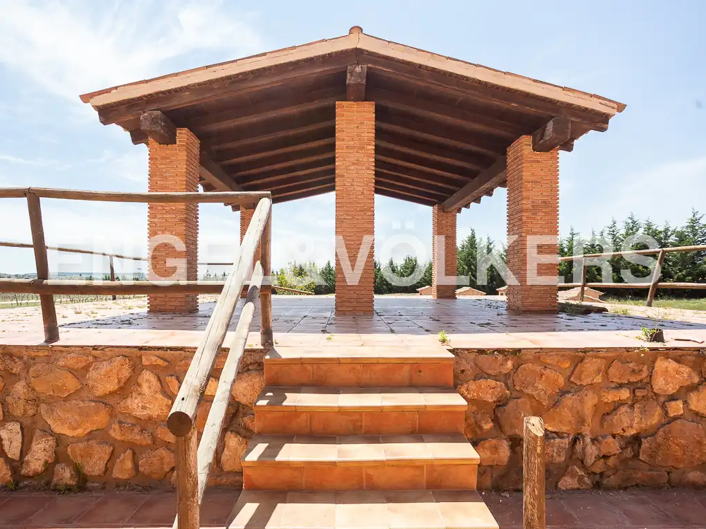 Terraza de Casa o chalet en venta en Chinchilla de Monte-Aragón con Calefacción, Jardín privado y Terraza