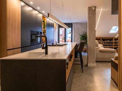 Kitchen of Flat for sale in Oviedo   with Heating, Terrace and Furnished