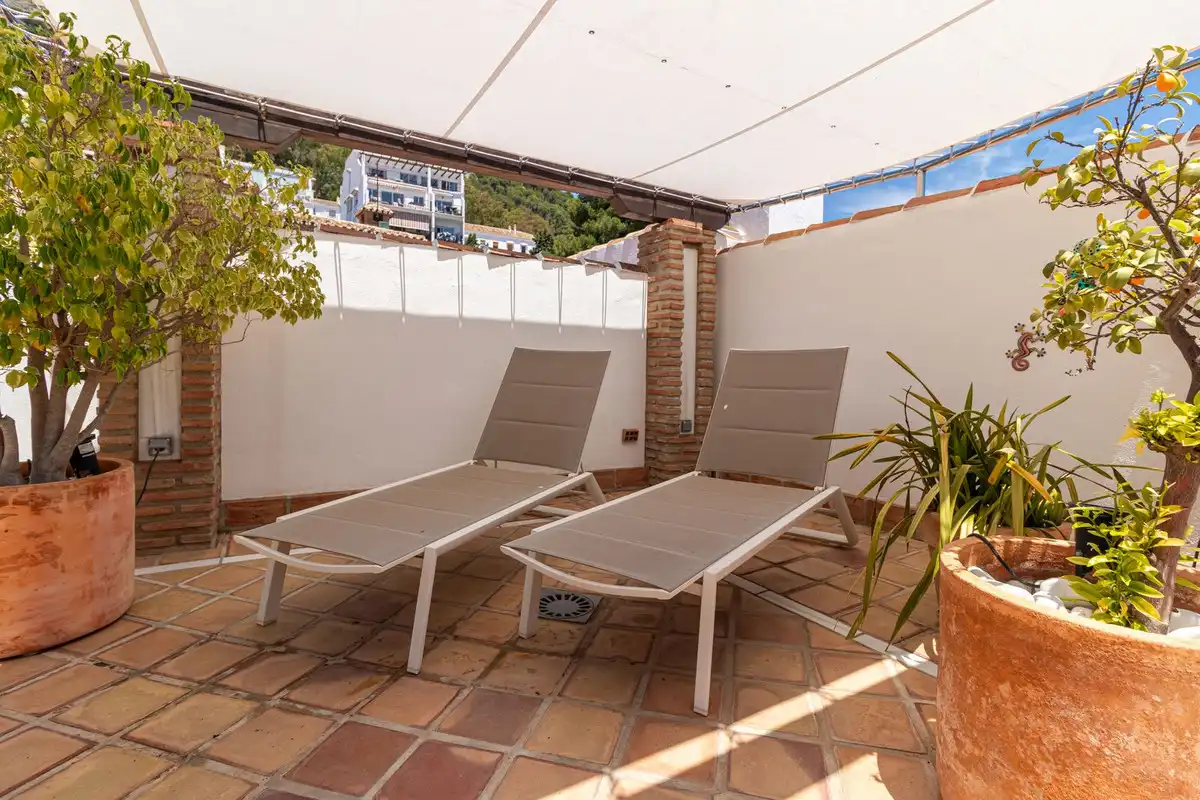 Terrassa de Casa adosada en venda en Mijas amb Aire condicionat, Terrassa i Traster