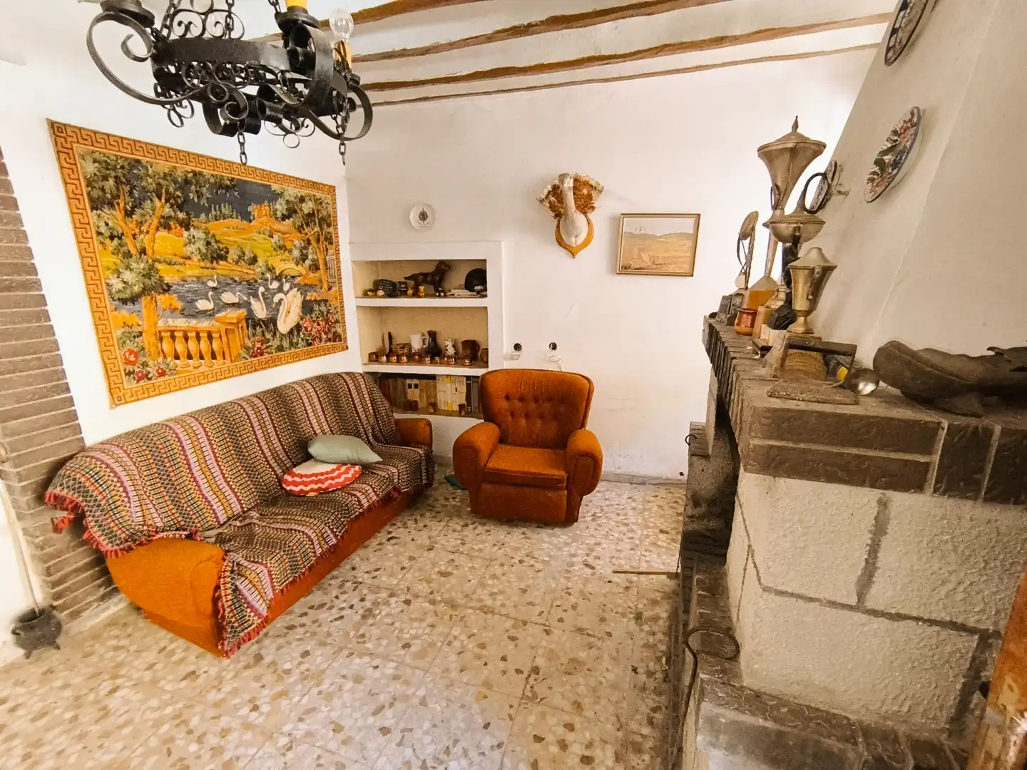 Sala de estar de Casa o chalet en venta en Villamartín de Campos con Calefacción, Jardín privado y Trastero