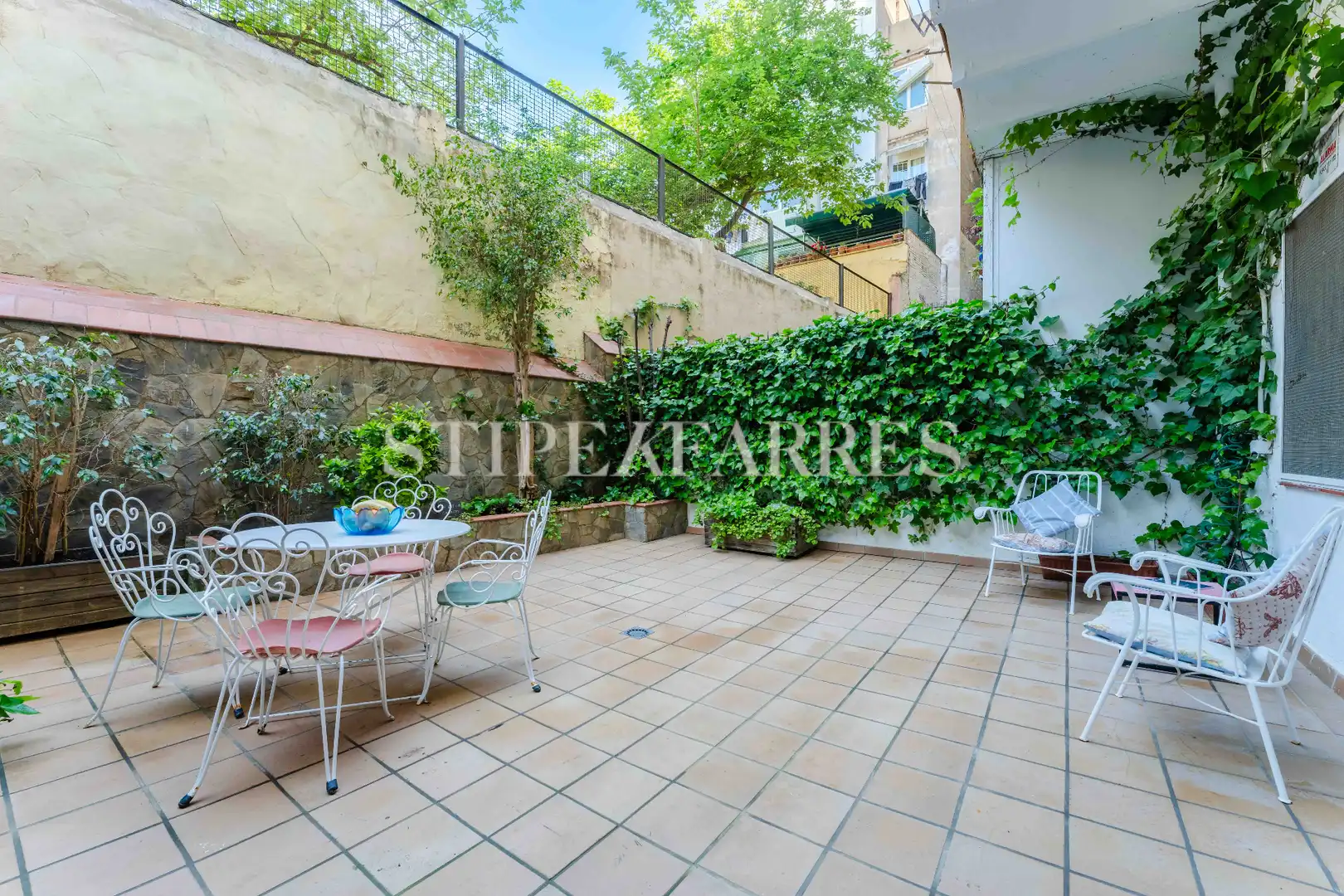 Terraza de Piso de alquiler en Barcelona con Calefacción, Terraza y Amueblado