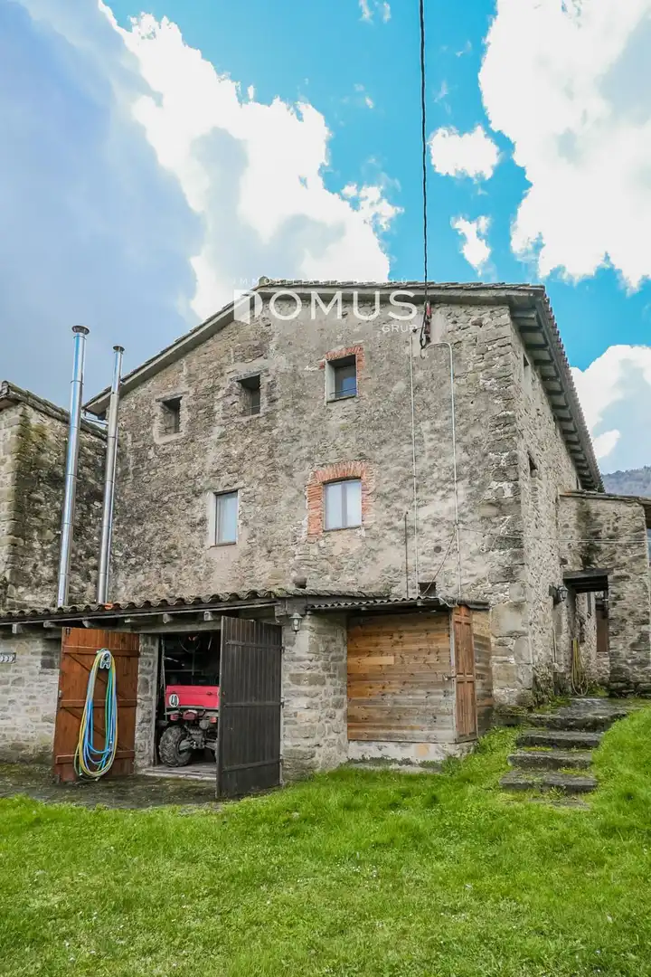 Vista exterior de Finca rústica en venta en Santa Pau con Calefacción, Parquet y Piscina