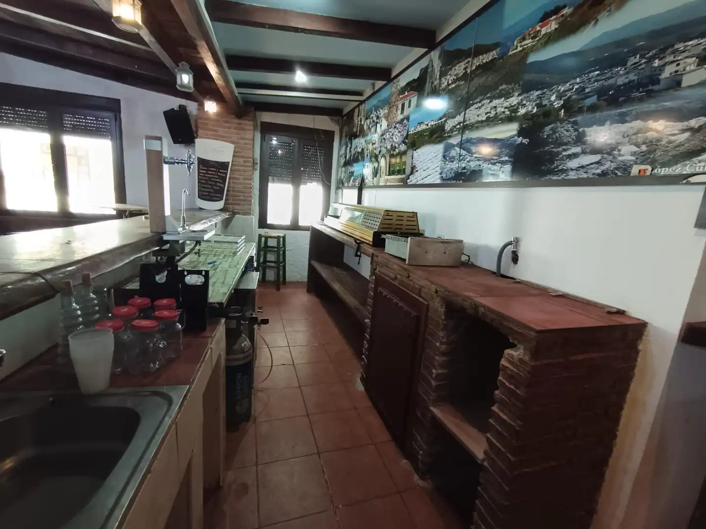 Cocina de Local de alquiler en Canillas de Aceituno con Aire acondicionado y Amueblado
