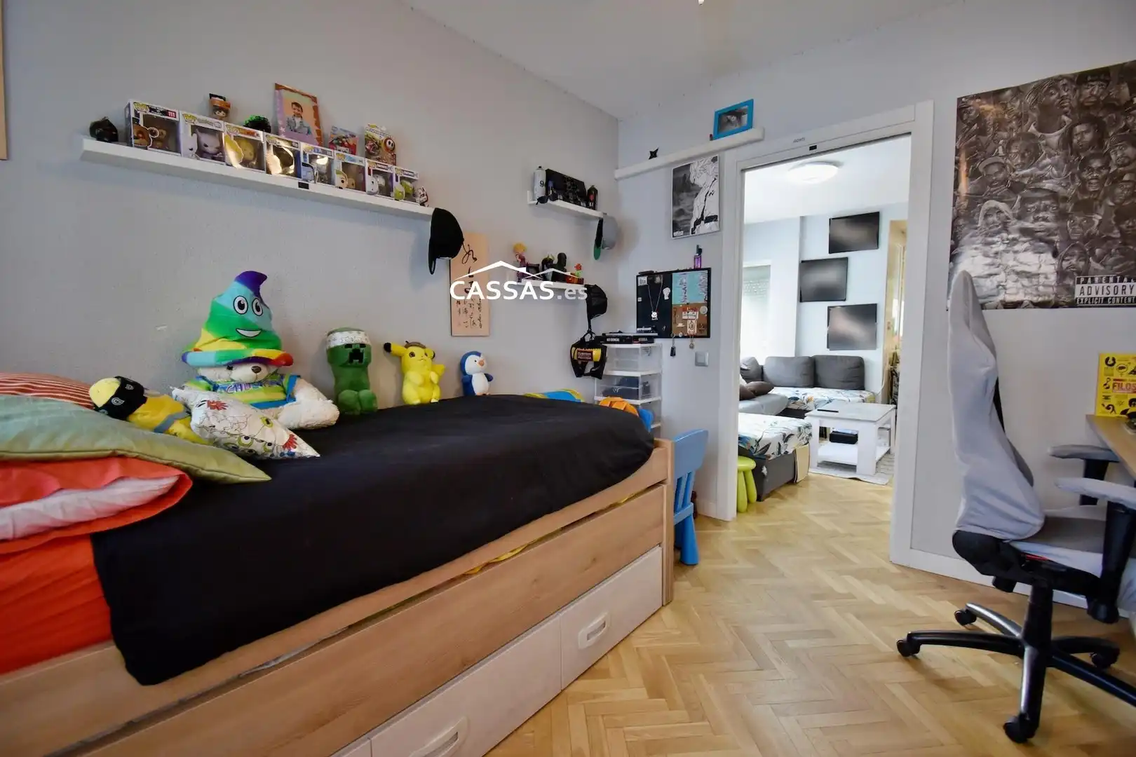 Bedroom of Flat for sale in Torrejón de Ardoz  with Air Conditioner, Heating and Parquet flooring