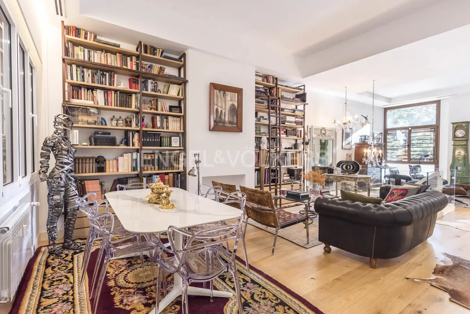 Sala d'estar de Apartament de lloguer en Madrid amb Aire condicionat, Calefacció i Parquet