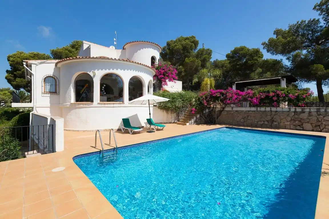 Piscina de Casa o chalet de alquiler en Jávea / Xàbia con Aire acondicionado, Piscina y Amueblado