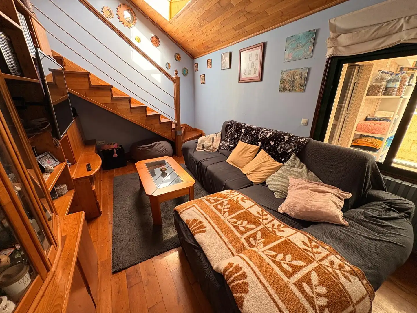 Sala de estar de Casa o chalet en venta en Santiago de Compostela  con Calefacción, Jardín privado y Terraza