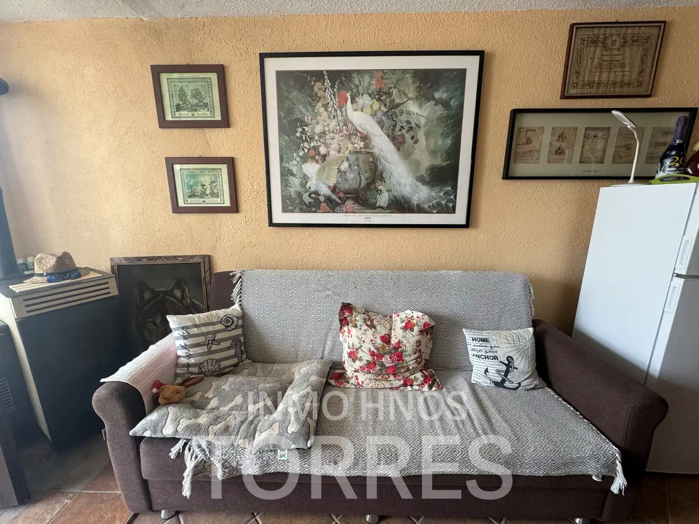 Sala d'estar de Casa adosada en venda en Peñíscola / Peníscola amb Terrassa i Balcó