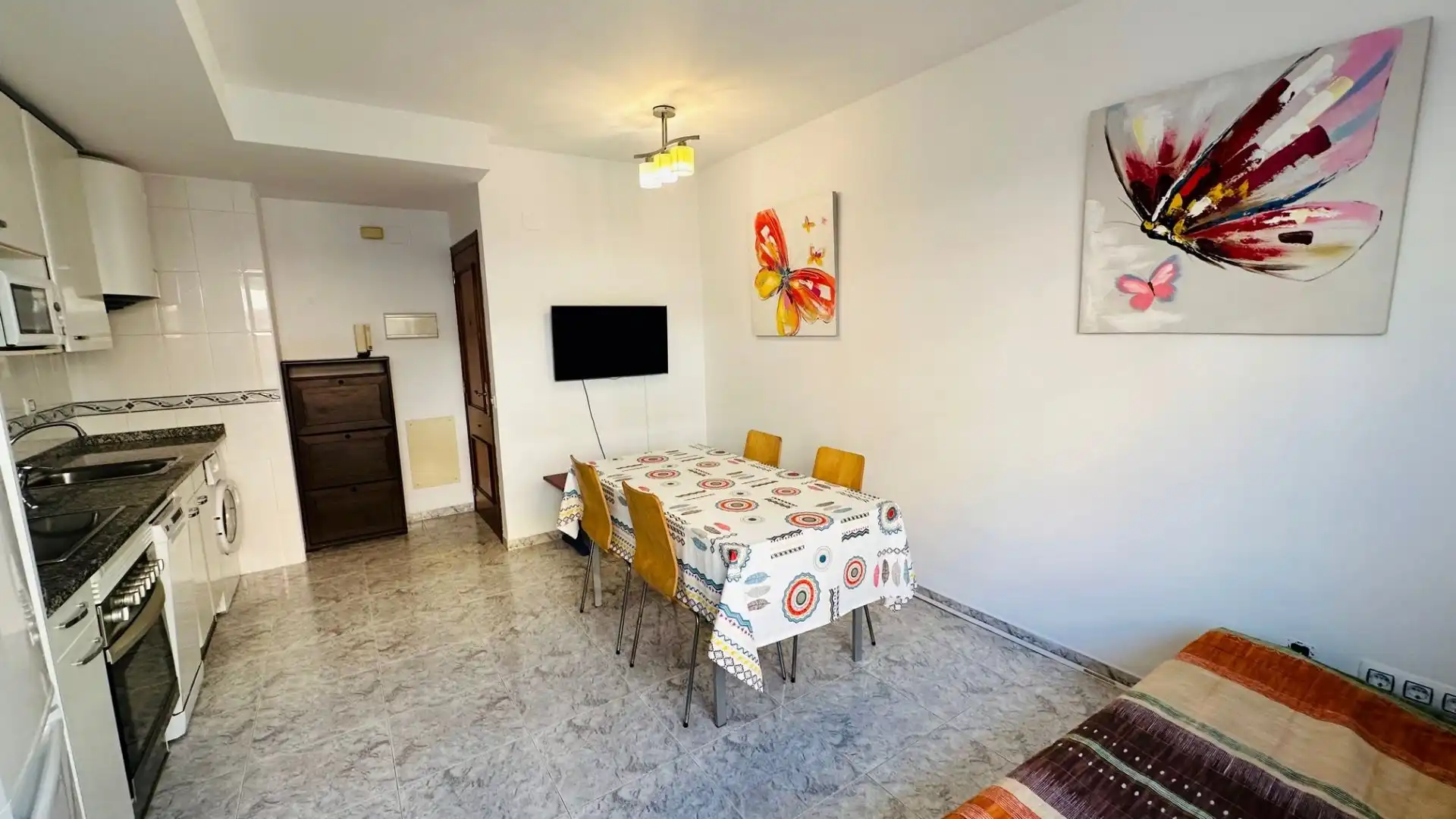 Esszimmer von Wohnungen zum Verkauf in Lloret de Mar mit Klimaanlage, Heizung und Terrasse