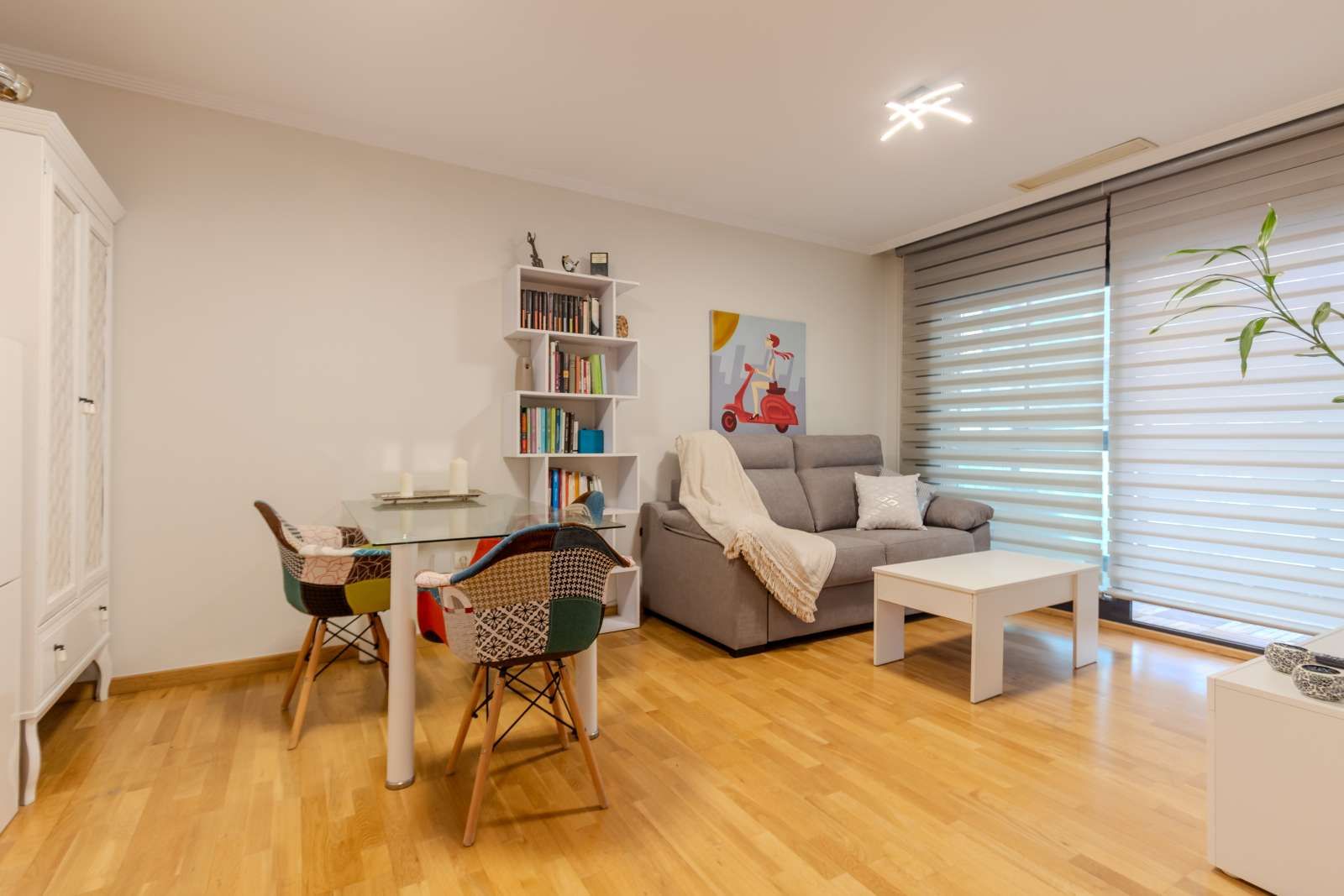 Wohnzimmer von Wohnung zur untervermieten in Santa Pola mit Klimaanlage, Heizung und Terrasse