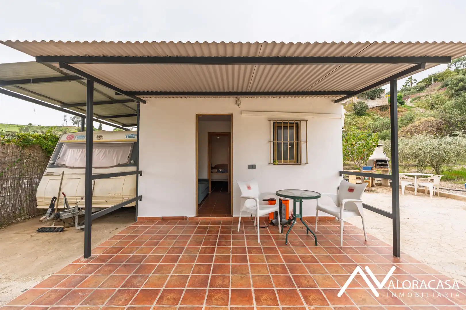 Terraza de Finca rústica en venta en Cártama con Aire acondicionado, Amueblado y Microondas