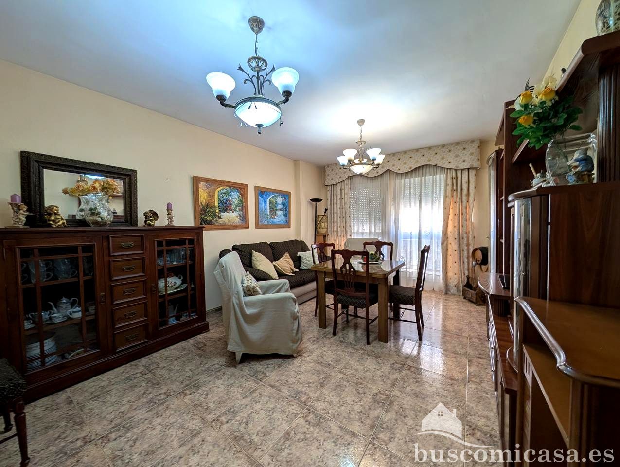 Sala d'estar de Pis en venda en Linares amb Aire condicionat, Calefacció i Moblat