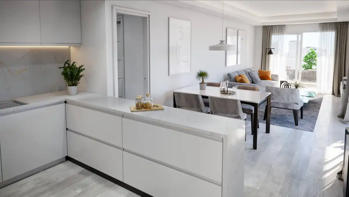 Cuina de Apartament en venda en Benalmádena amb Aire condicionat, Terrassa i Traster