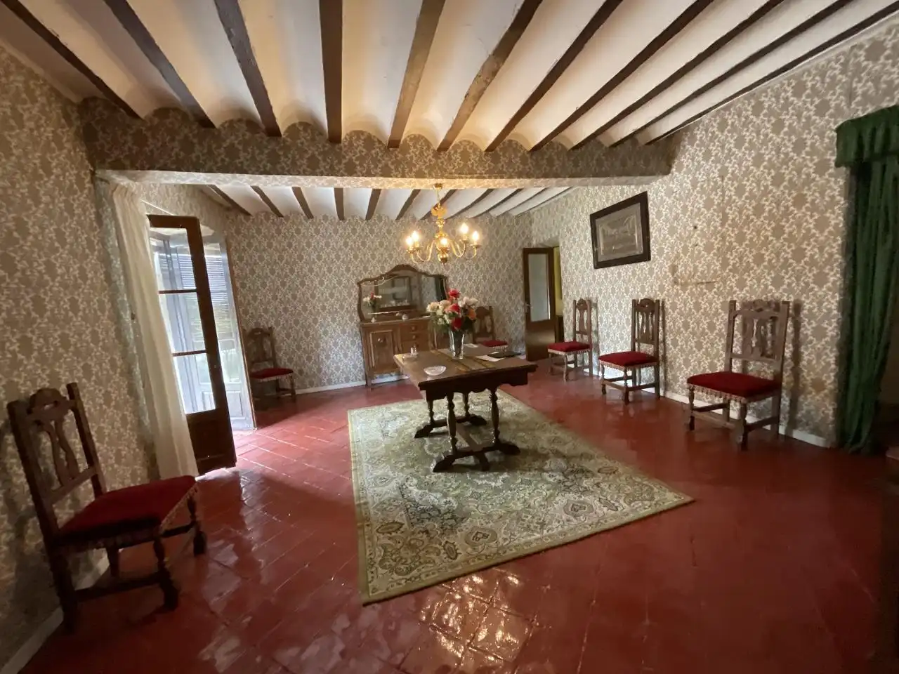 Comedor de Casa o chalet en venta en Villalobar de Rioja con Jardín privado, Amueblado y Balcón