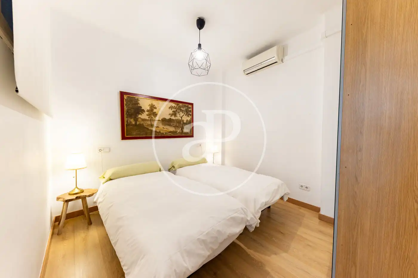 Schlafzimmer von Wohnung zur Miete in  Palma de Mallorca mit Klimaanlage, Heizung und Terrasse