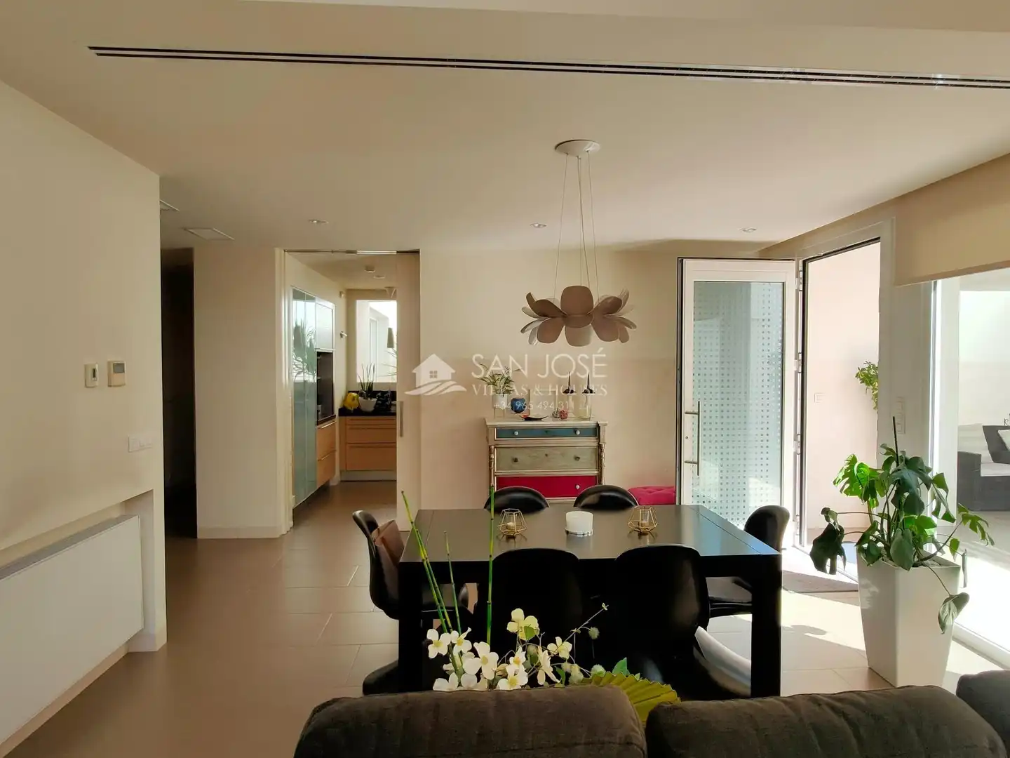 Dining room of Houses for sale in Aspe  with Air Conditioner, Heating and Private garden
