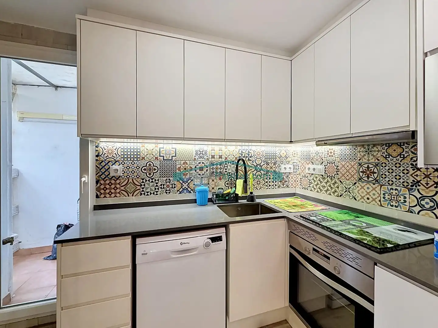 Kitchen of Flat for rent in Valencia  with Heating