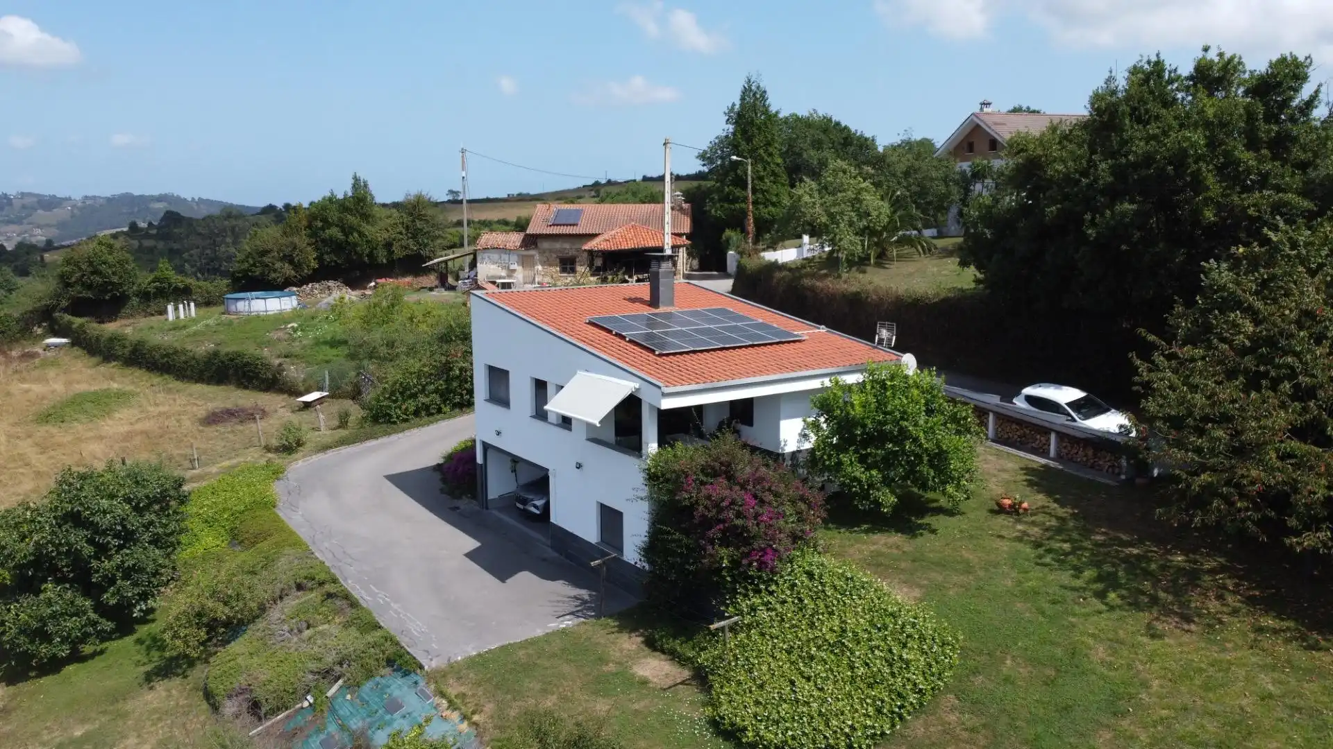 Vista exterior de Casa o chalet en venta en Siero con Calefacción, Jardín privado y Terraza