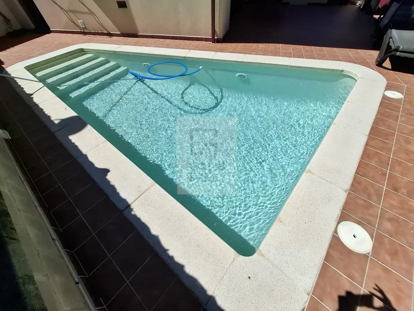 Swimming pool of Detached homes for sale in Vila-sacra  with Air Conditioner, Heating and Terrace