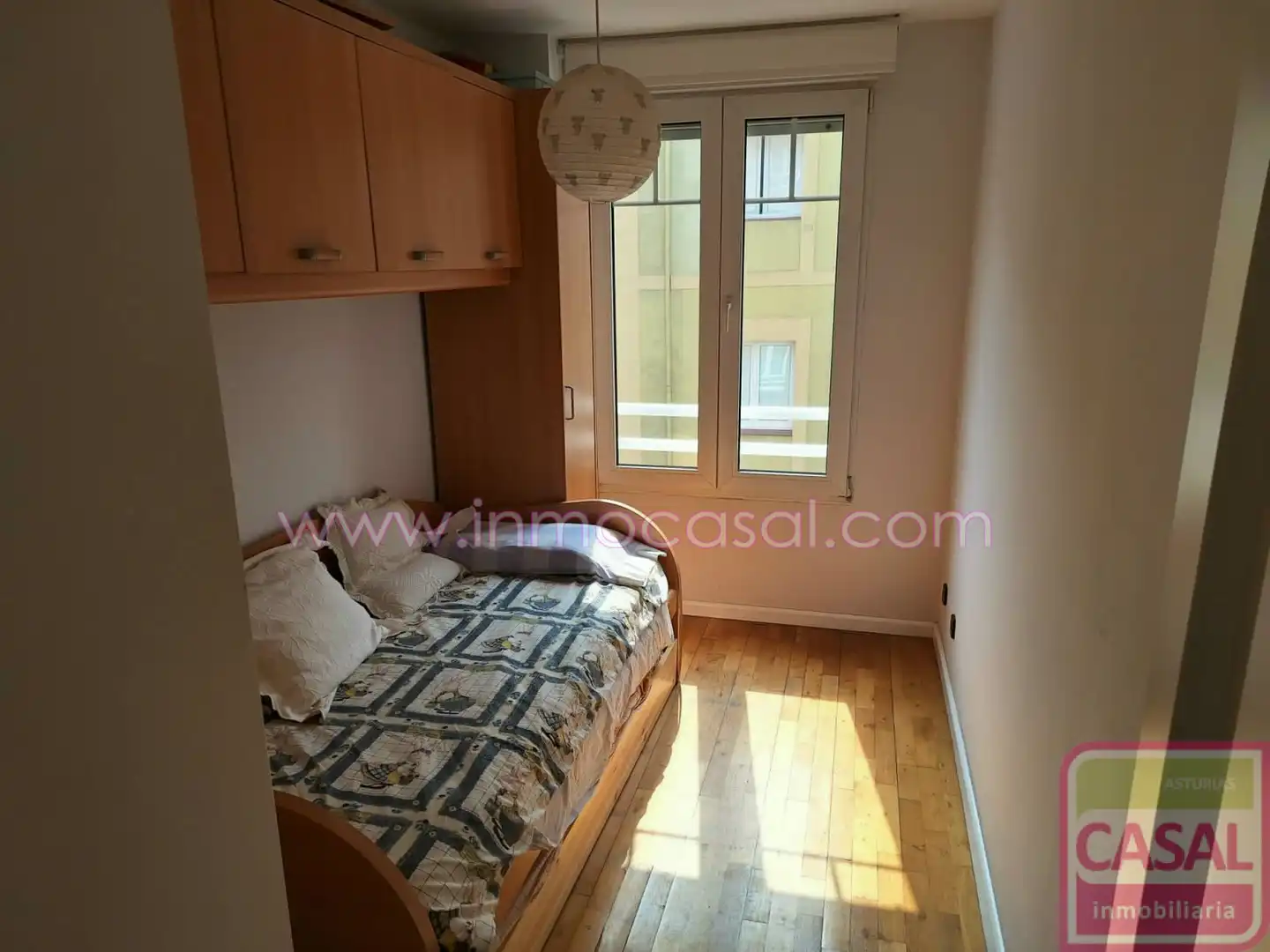 Bedroom of Flat for rent in Gijón   with Heating and Furnished