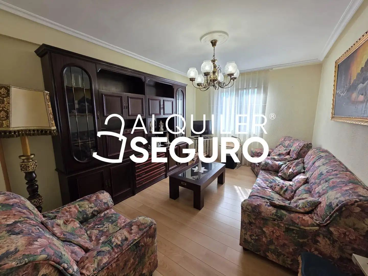 Sala de estar de Piso de alquiler en Burgos con Calefacción, Terraza y Amueblado