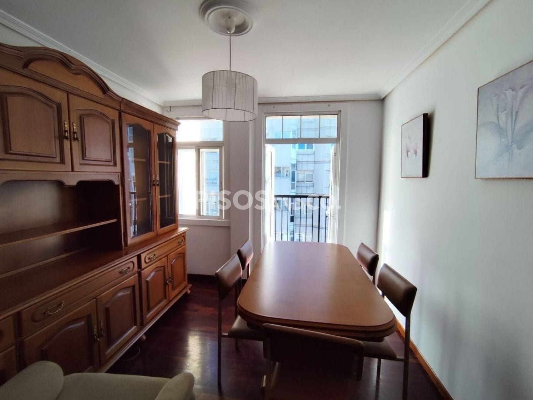 Dining room of Flat to rent in A Coruña Capital   with Heating, Terrace and Furnished