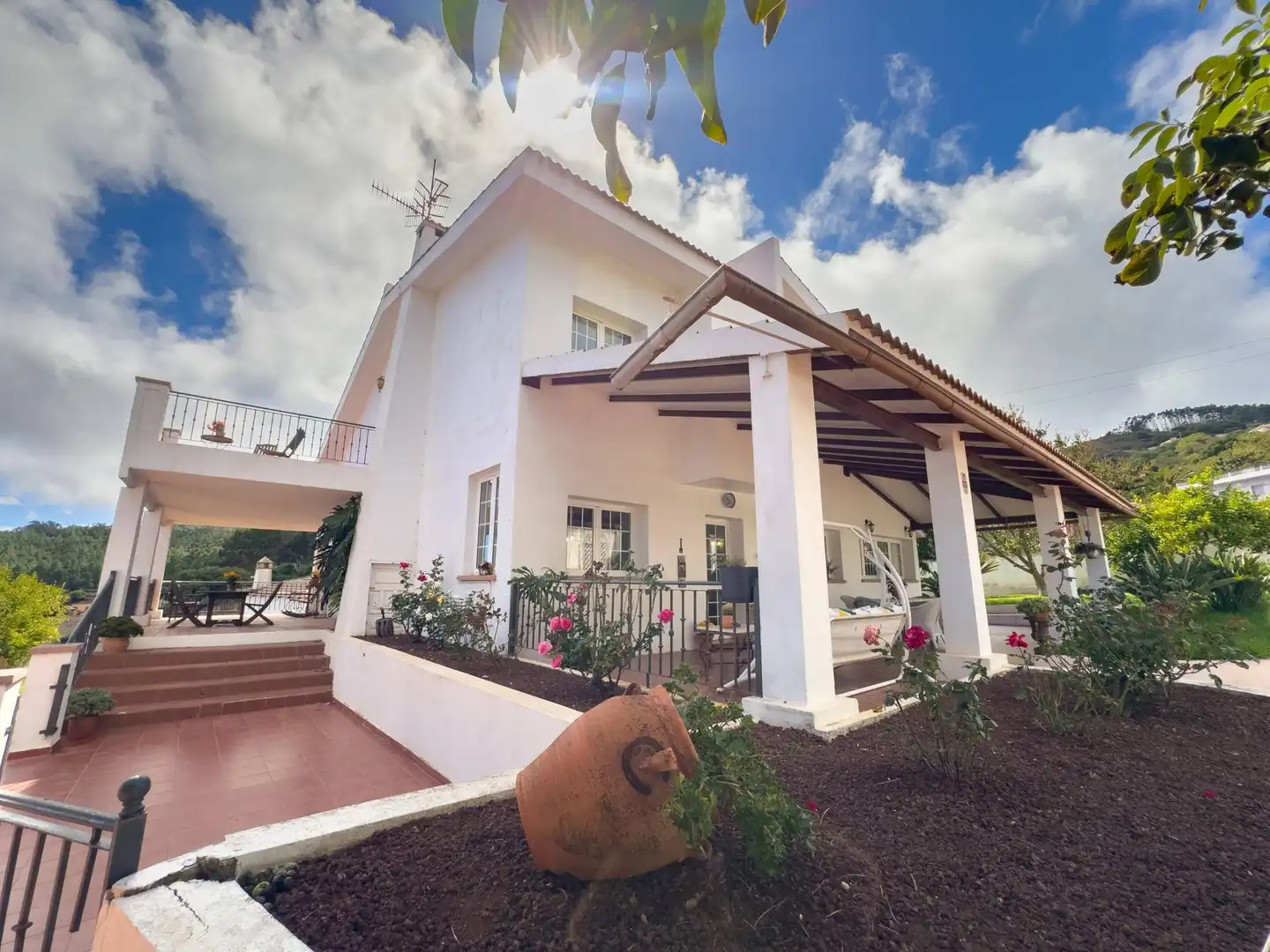 Vista exterior de Casa o chalet en venta en El Rosario con Calefacción, Jardín privado y Terraza