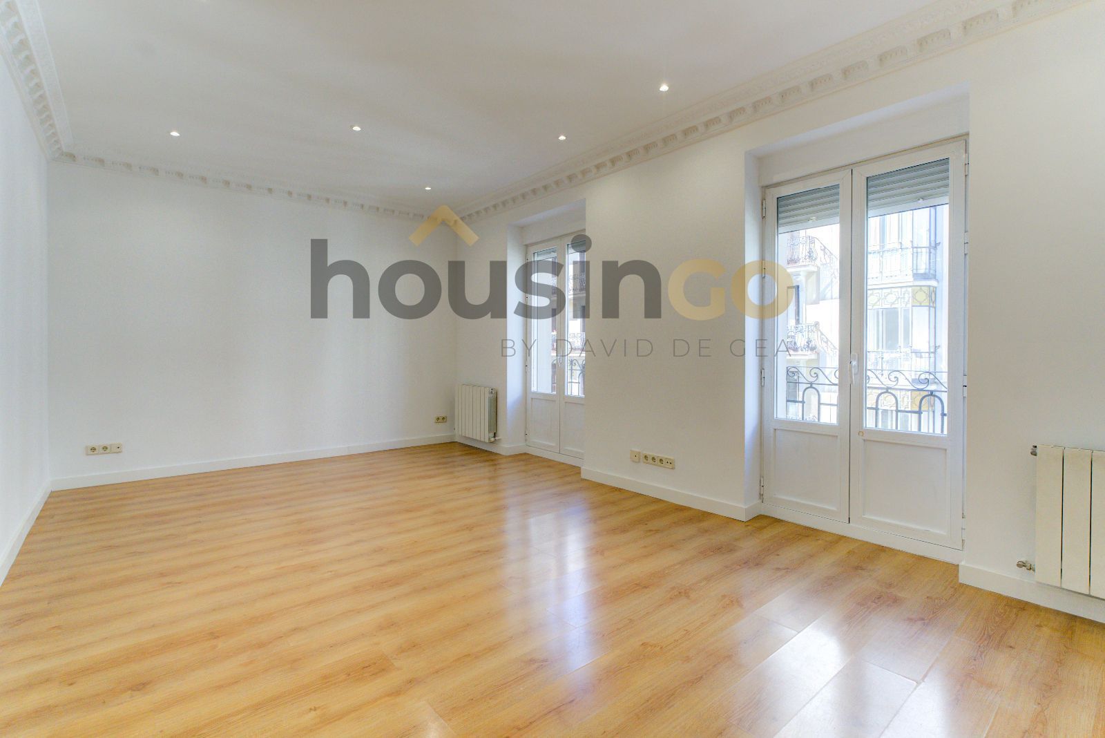 Sala de estar de Piso de alquiler en  Madrid Capital con Aire acondicionado, Calefacción y Parquet